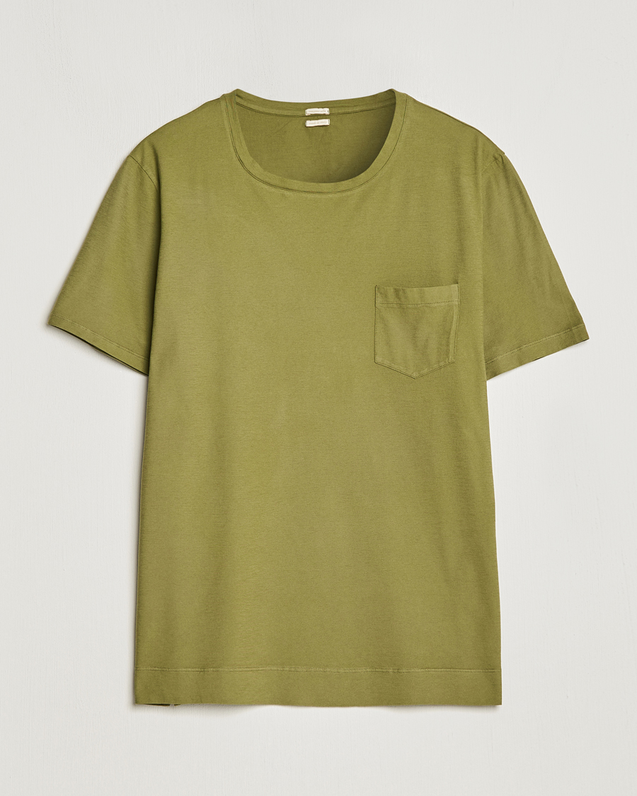 Mies | T-paidat | Massimo Alba | Panarea Cotton Jersey T-Shirt Olive