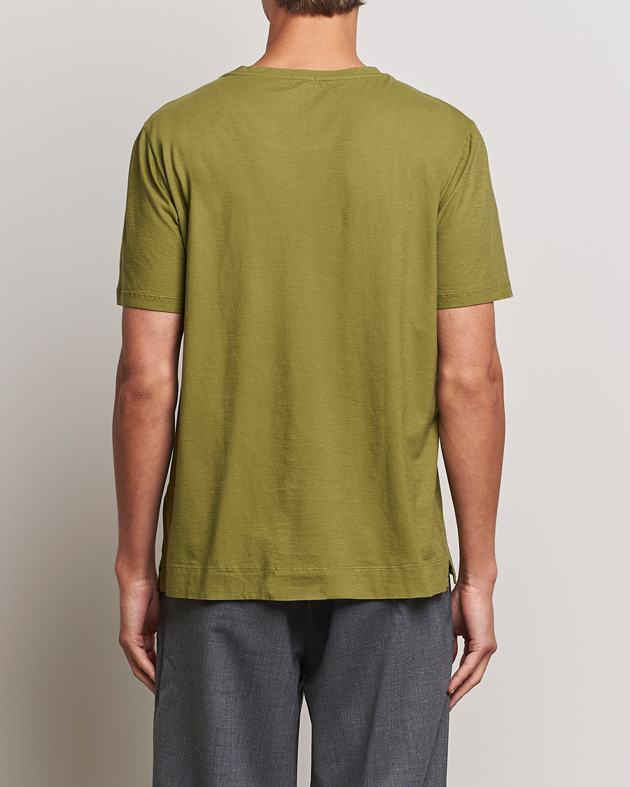 Mies | T-paidat | Massimo Alba | Panarea Cotton Jersey T-Shirt Olive