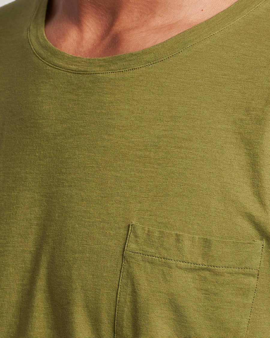 Mies | T-paidat | Massimo Alba | Panarea Cotton Jersey T-Shirt Olive