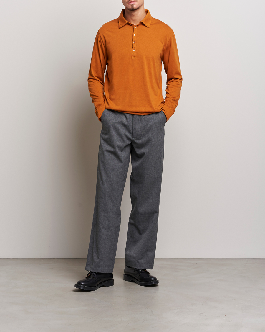 Mies | Puserot | Massimo Alba | Ischia Cotton/Cashmere Polo Brick