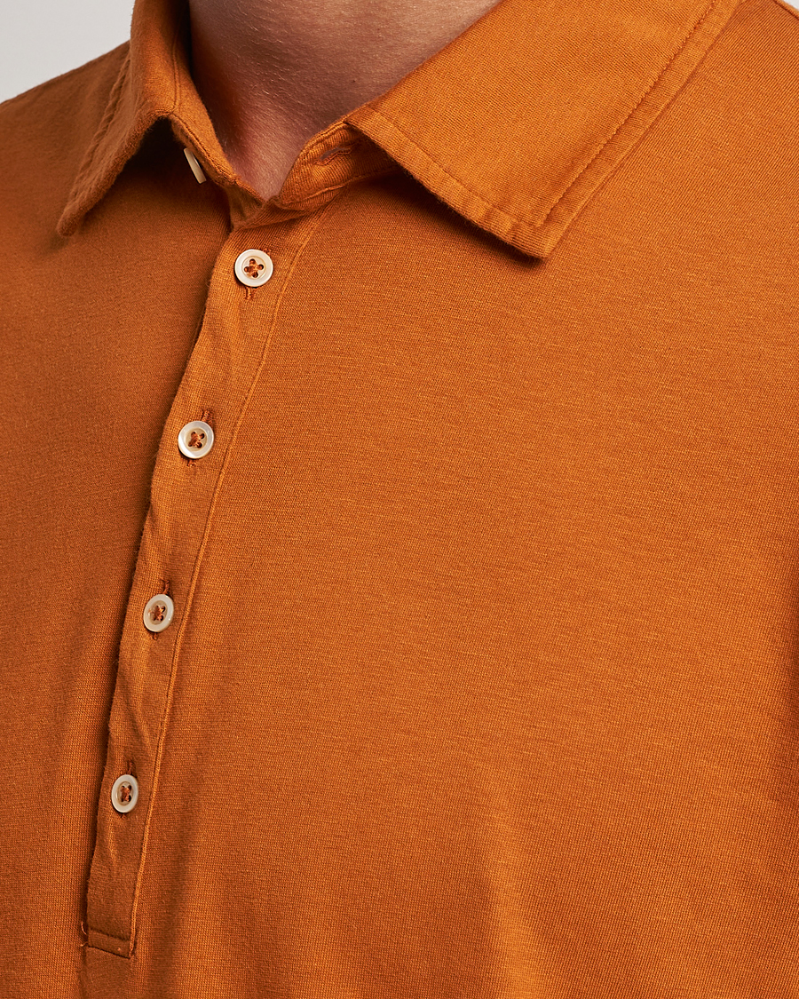 Mies | Puserot | Massimo Alba | Ischia Cotton/Cashmere Polo Brick
