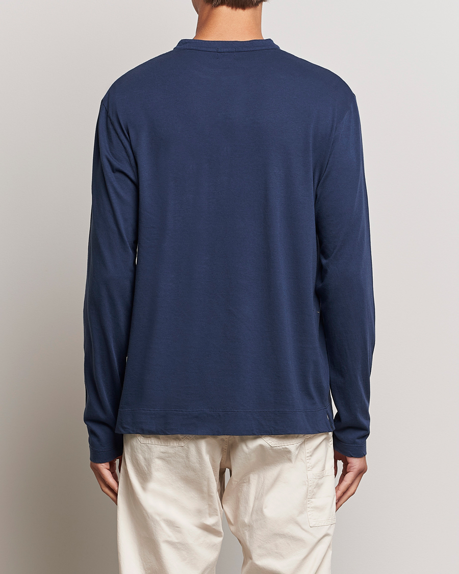Mies | Puserot | Massimo Alba | Hawai Cotton/Cashmere Henley Navy