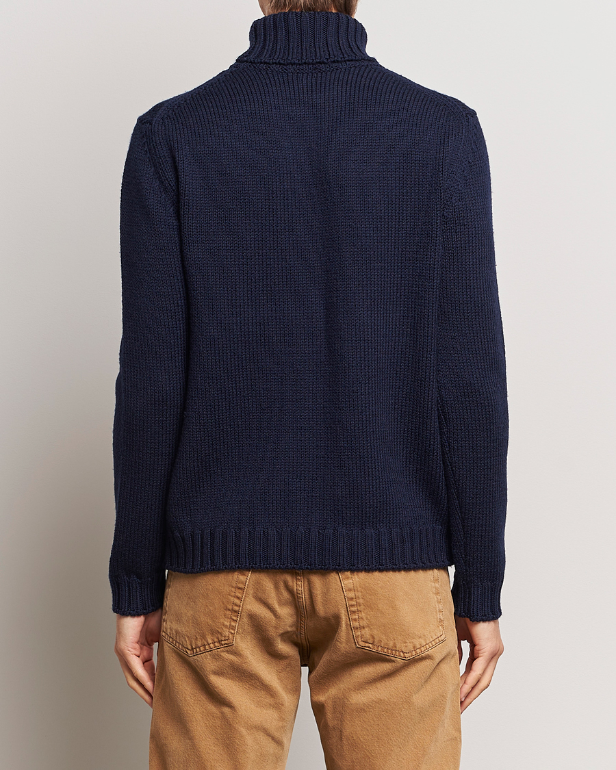 Mies | Puserot | Massimo Alba | Karl Knit Rollneck Navy