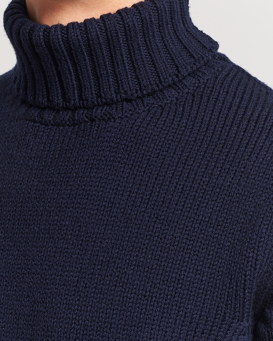 Mies | Puserot | Massimo Alba | Karl Knit Rollneck Navy