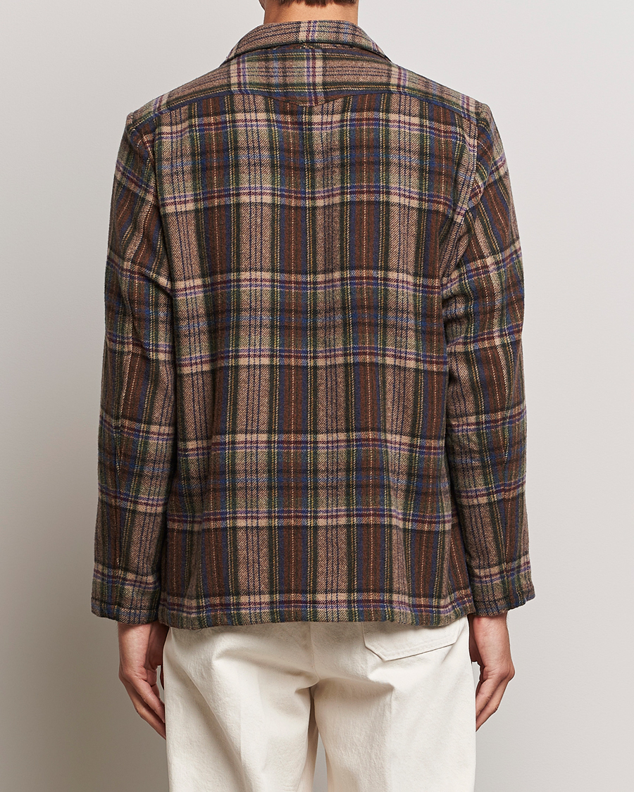 Mies | Takit | Massimo Alba | Florida Soft Wool Shirt Jacket Brown Check