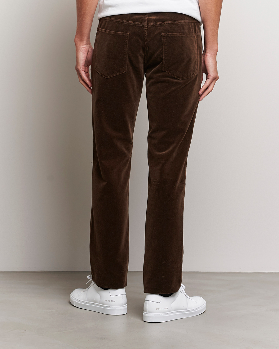 Mies | Housut | Massimo Alba | Regular Fit Velvet 5-Pocket Pants Chestnut