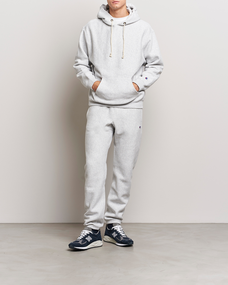 Mies | Housut | Champion | Reverse Weave Soft Fleece Sweatpants Grey Melange