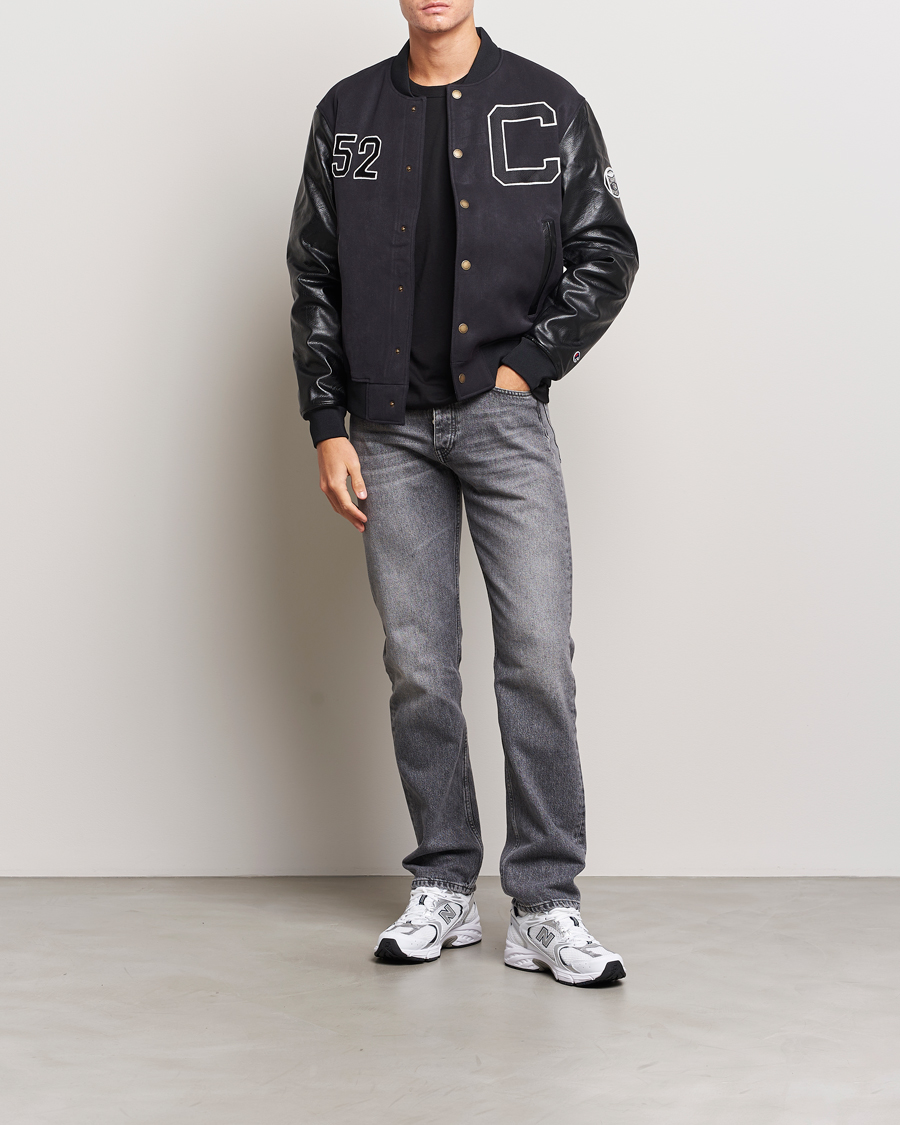 Mies | Takit | Champion | Archive Varsity Bomber Jacket Black Beauty