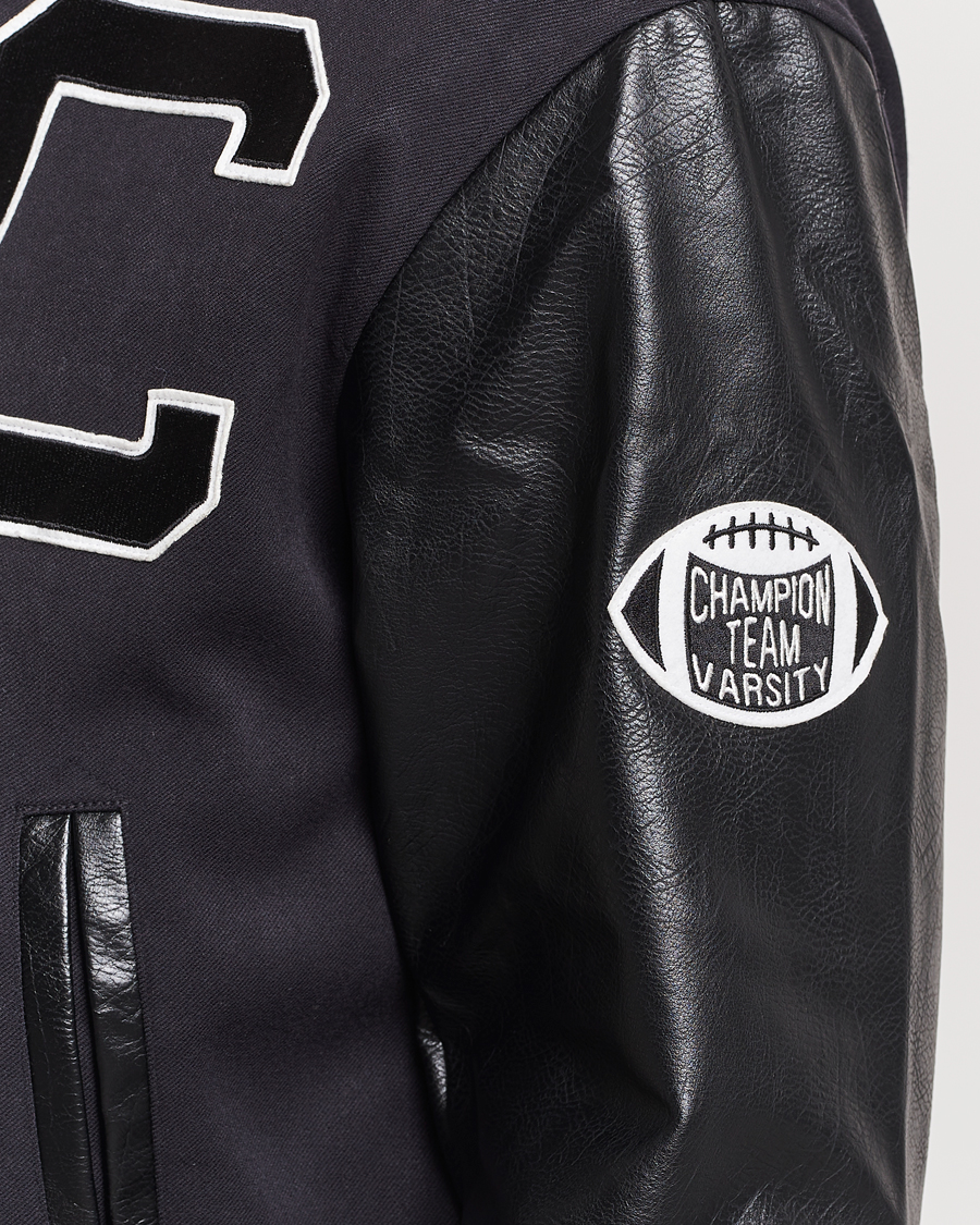 Mies | Takit | Champion | Archive Varsity Bomber Jacket Black Beauty