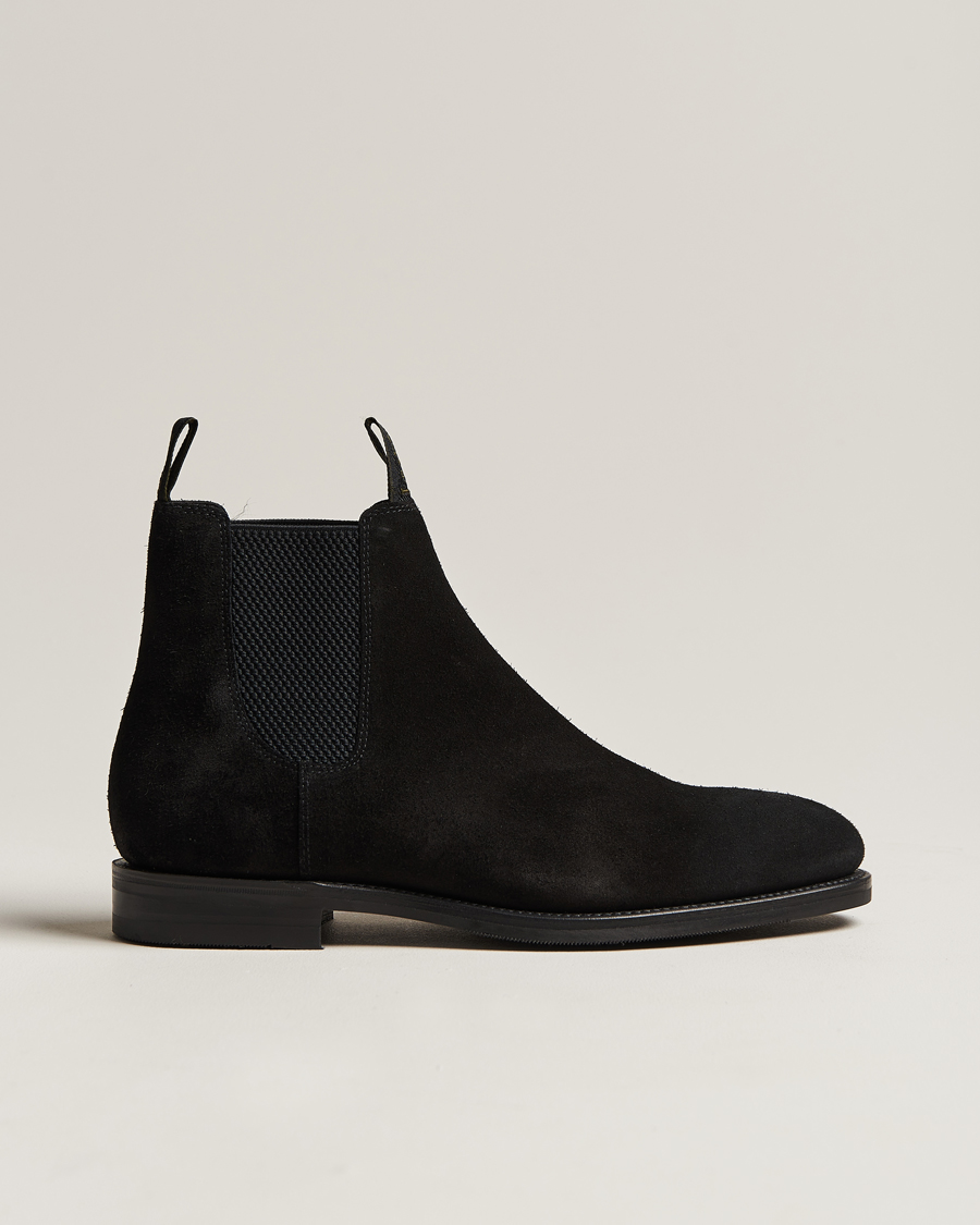 Mies | Best of British | Loake 1880 | Emsworth Chelsea Boot Black Suede