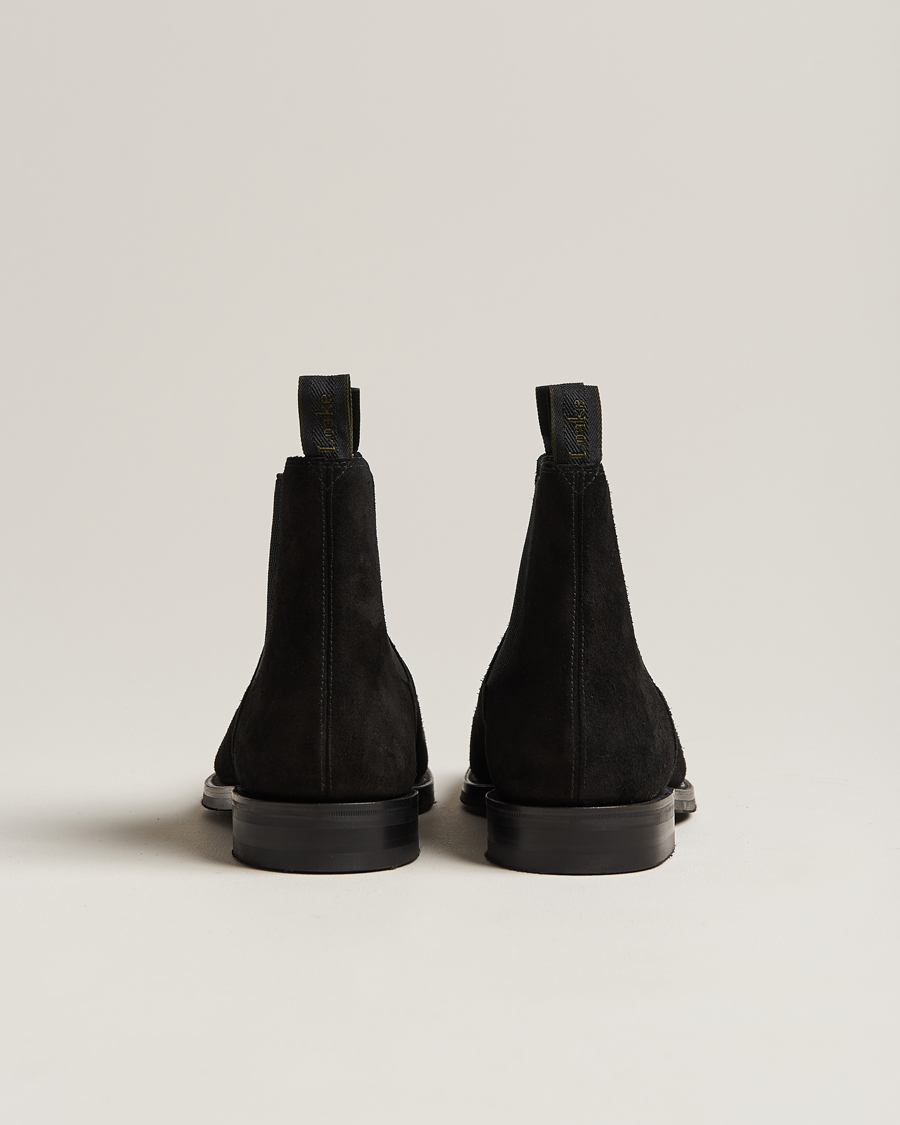 Mies | Loake 1880 Emsworth Chelsea Boot Black Suede | Loake 1880 | Emsworth Chelsea Boot Black Suede