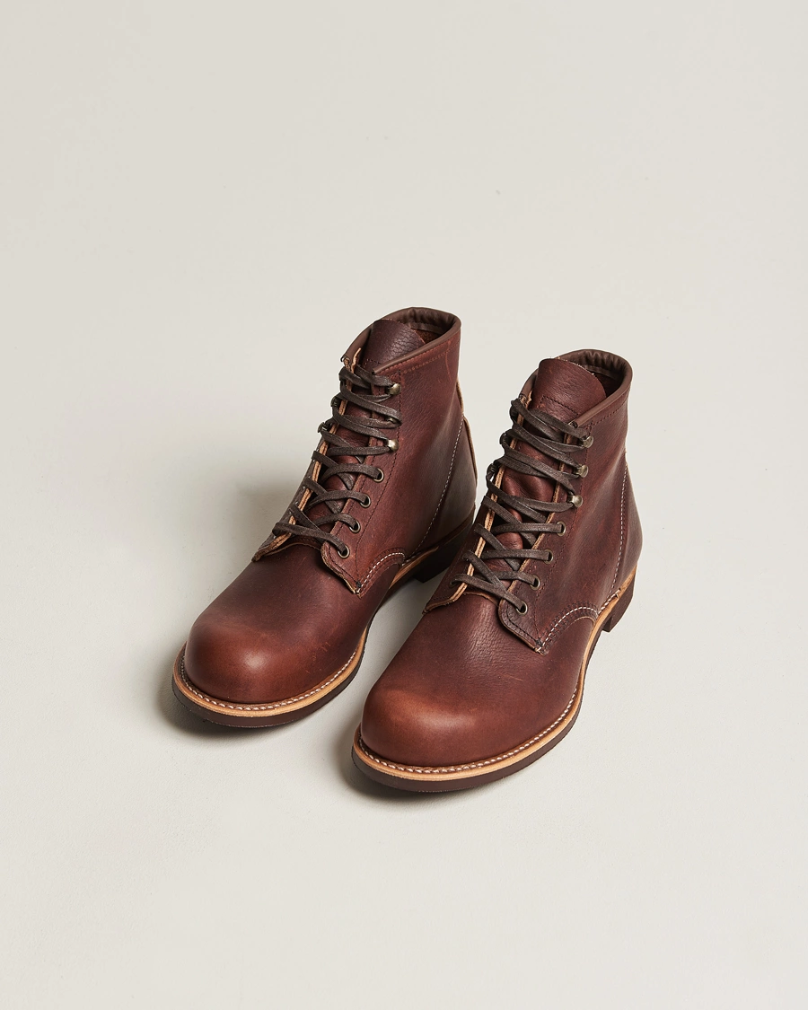 Mies | American Heritage | Red Wing Shoes | Blacksmith Boot Briar Oil Slick Leather