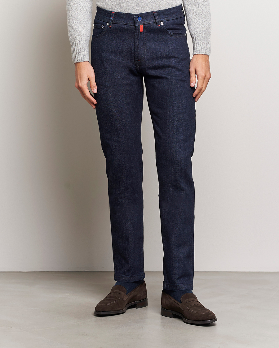 Mies |  | Kiton | Slim Fit Stretch Jeans Dark Blue Wash