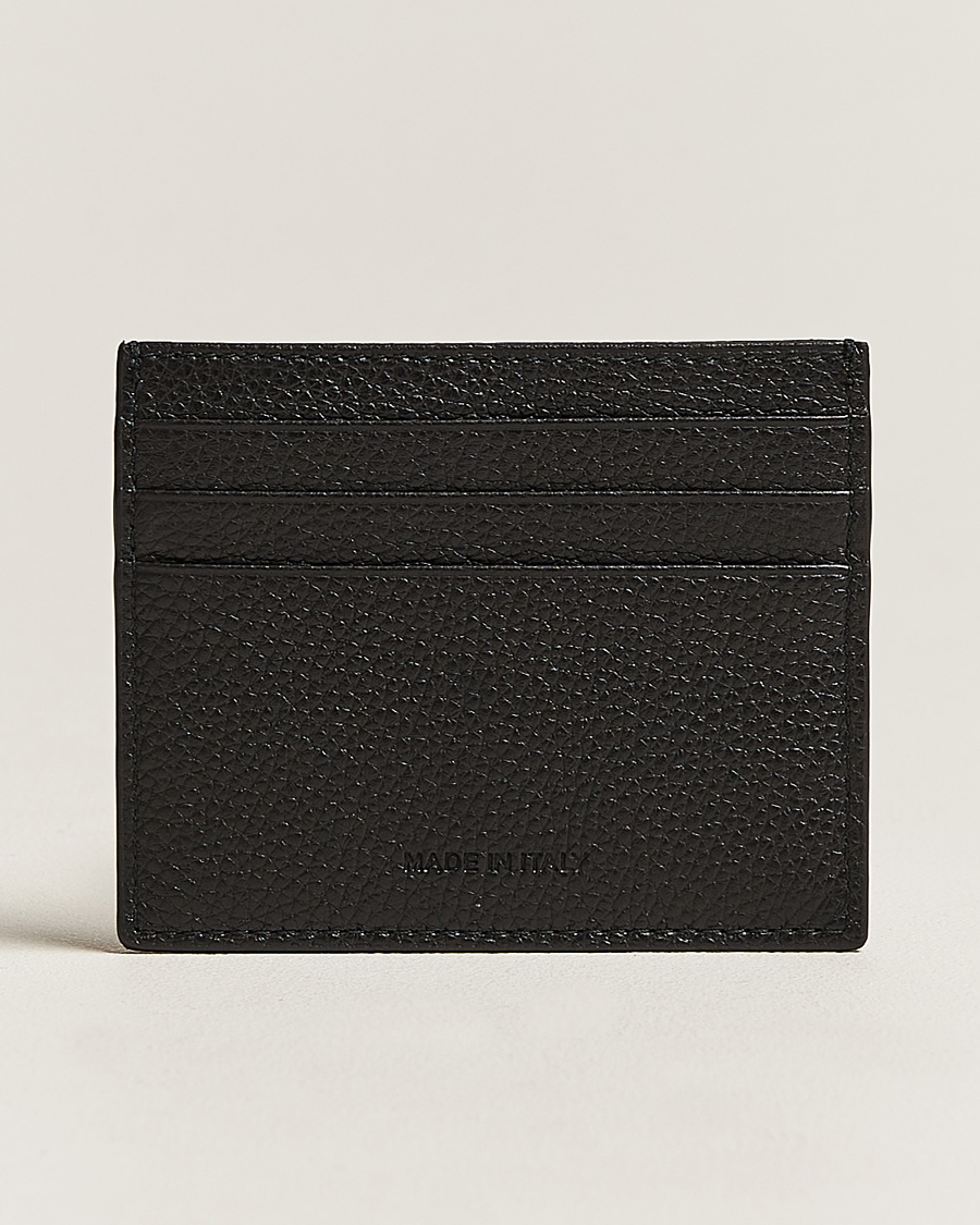 Mies | Kiton Grain Leather Cardholder Black | Kiton | Grain Leather Cardholder Black