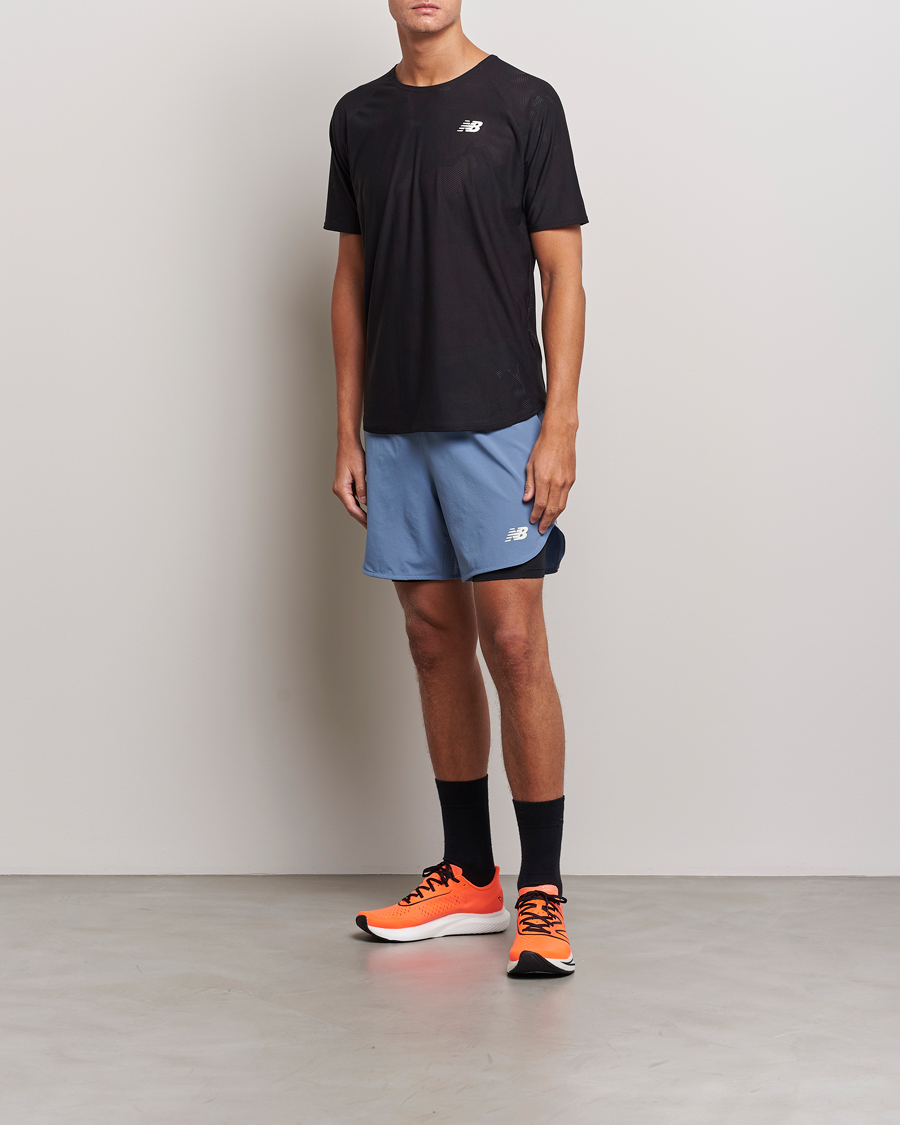 Mies | T-paidat | New Balance | Running Q Speed Jacquard T-Shirt Black