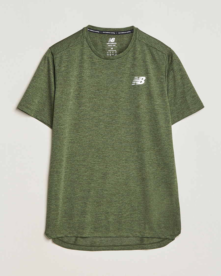 Mies | T-paidat | New Balance | Running Impact Run T-Shirt Kombu Heather