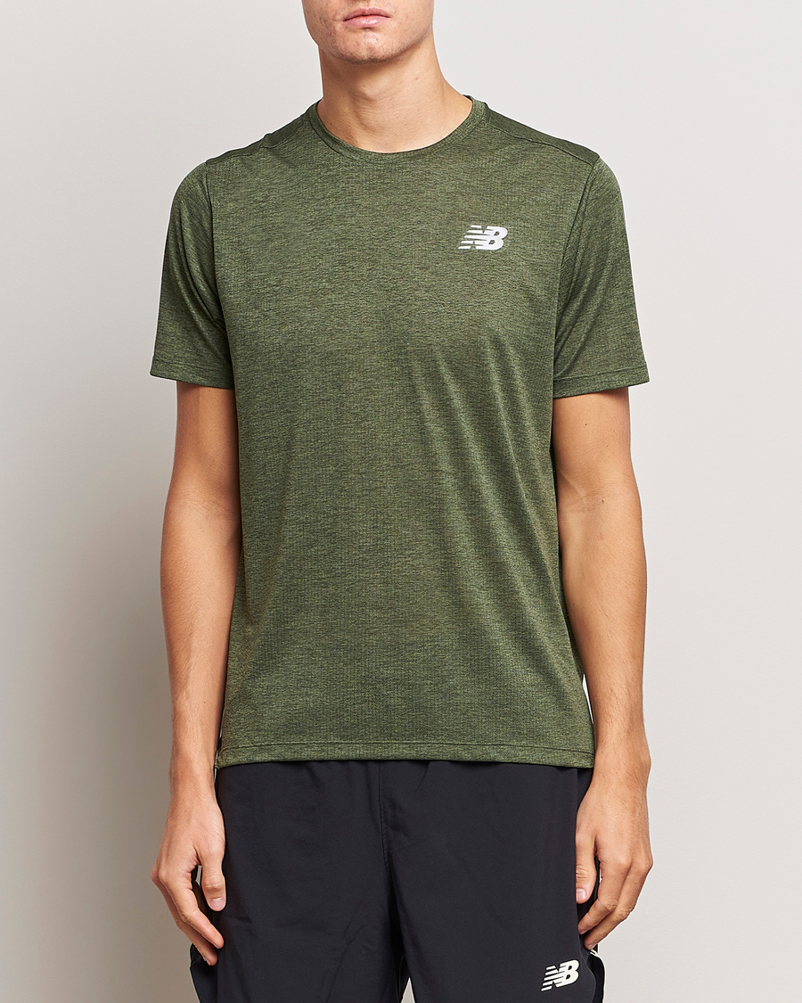 Mies | T-paidat | New Balance | Running Impact Run T-Shirt Kombu Heather