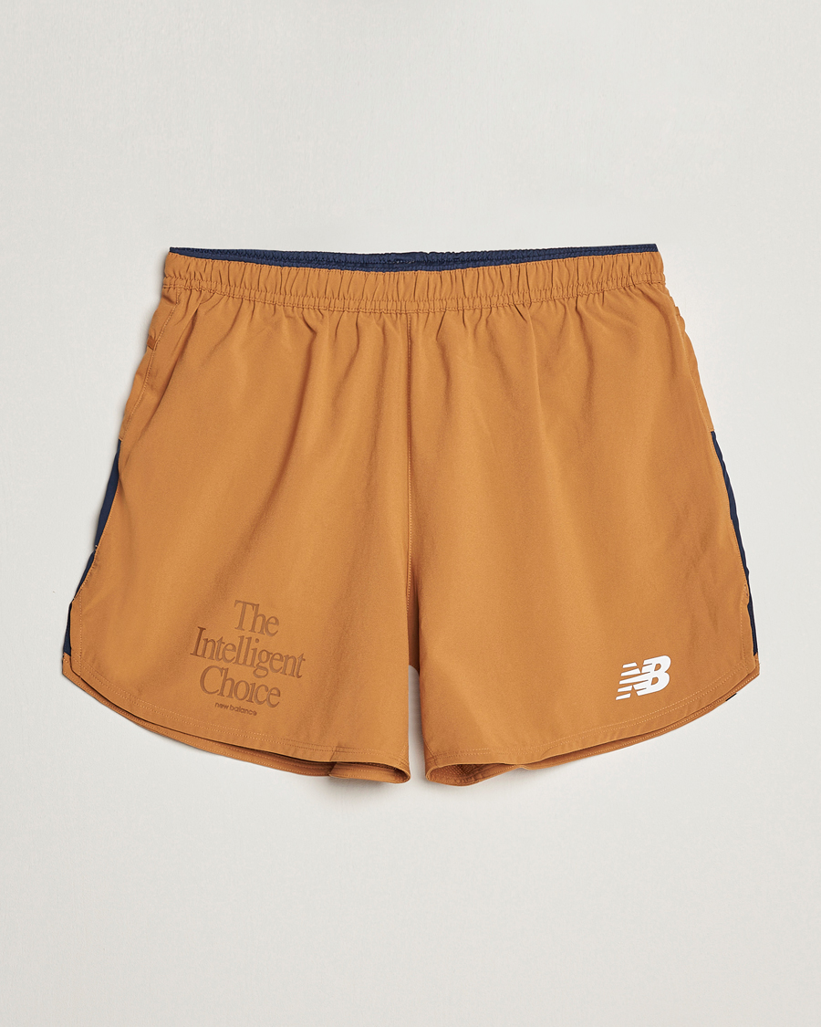 Mies | Shortsit | New Balance | Running Impact Run 5 Inch Shorts Tobacco
