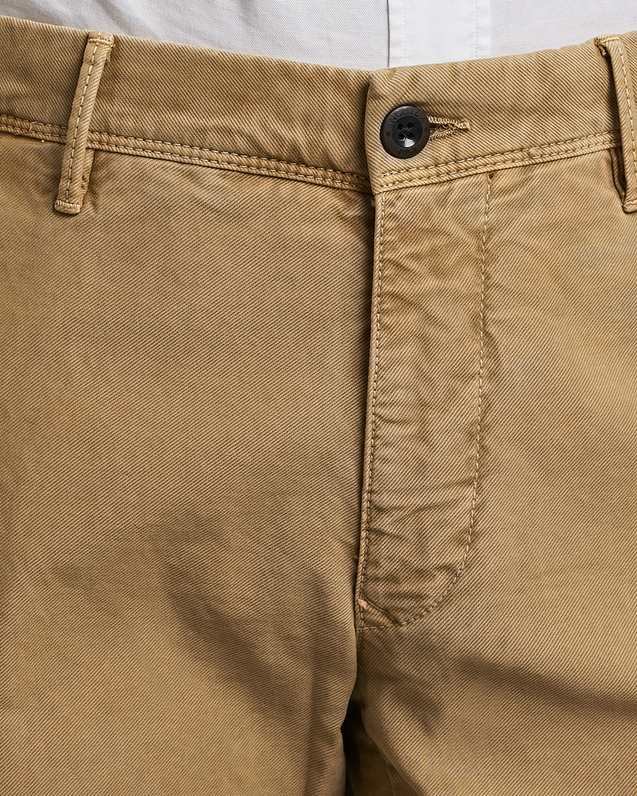 Mies | Housut | Incotex | Slim Fit Garment Dyed Slacks Khaki
