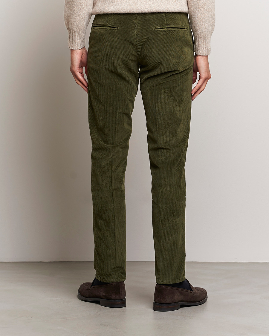 Mies | Housut | Incotex | Slim Fit Leisure Cord Slacks Forest Green