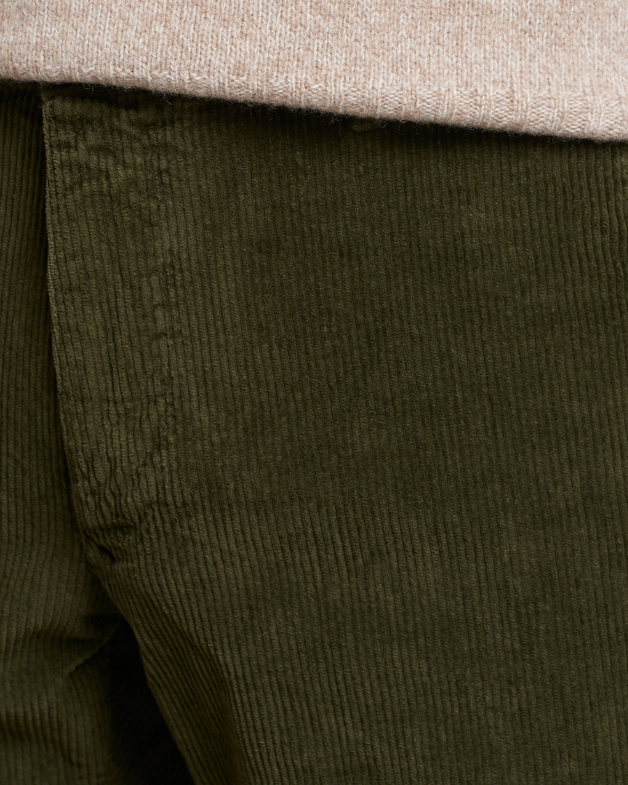 Mies | Housut | Incotex | Slim Fit Leisure Cord Slacks Forest Green