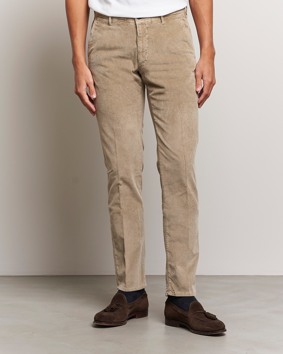 Mies | Housut | Incotex | Slim Fit Leisure Cord Slacks Beige