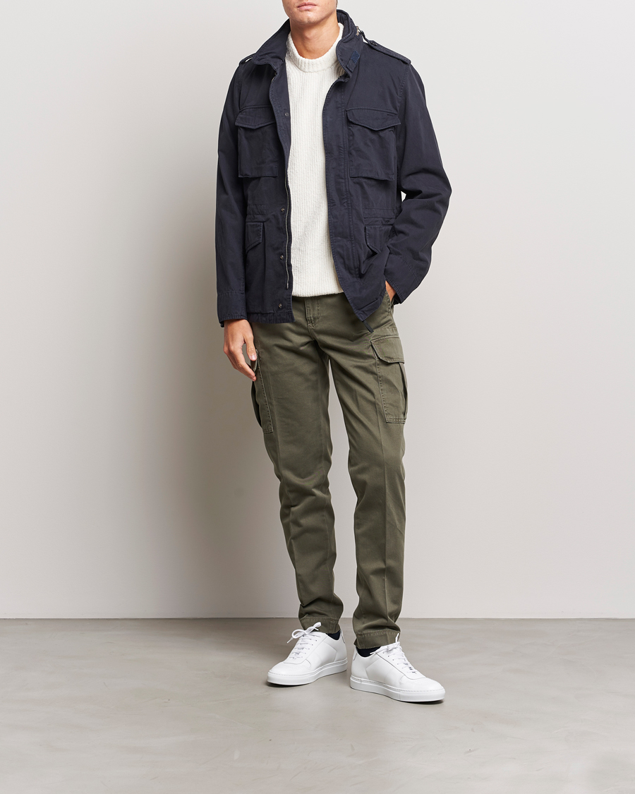 Mies | Housut | Incotex | Slim Fit Cargo Pants Military