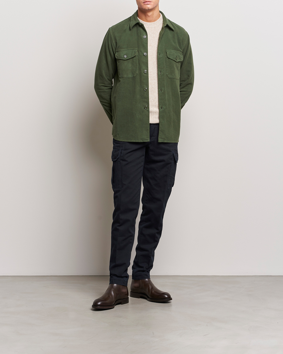 Mies | Housut | Incotex | Slim Fit Cargo Pants Navy