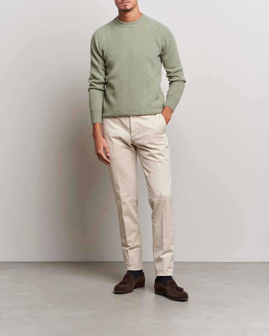 Mies | Housut | Incotex | Slim Fit Cotton Stretch Chinos Off White
