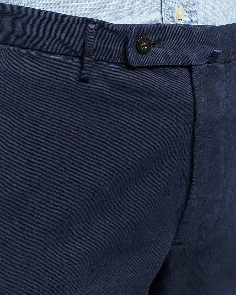 Mies | Housut | Incotex | Regular Fit Cotton Chinos Navy