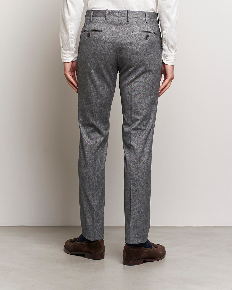 Mies | Housut | Incotex | Slim Fit Cotton Trousers Grey Melange