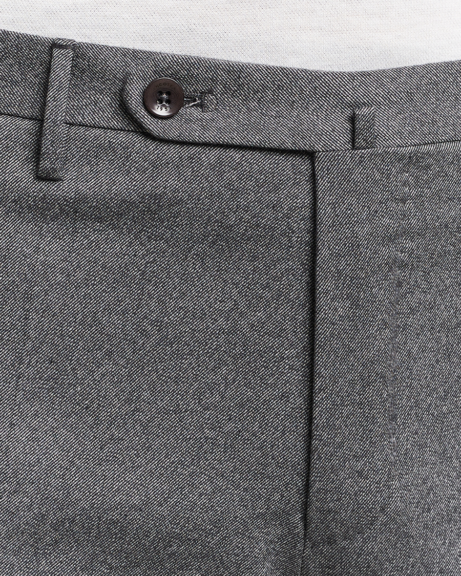 Mies | Housut | Incotex | Slim Fit Cotton Trousers Grey Melange