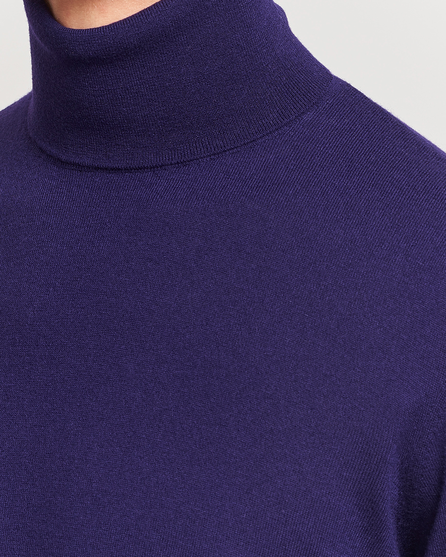Mies | Puserot | Ralph Lauren Purple Label | Cashmere Jersey Rollneck Purple