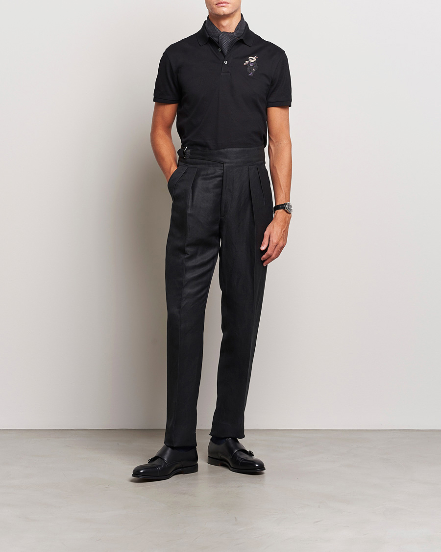 Mies | Pikeet | Ralph Lauren Purple Label | Ski Bear Polo Black