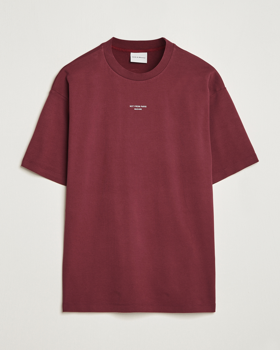 Mies | T-paidat | Drôle de Monsieur | Classic NFPM T-Shirt Wine
