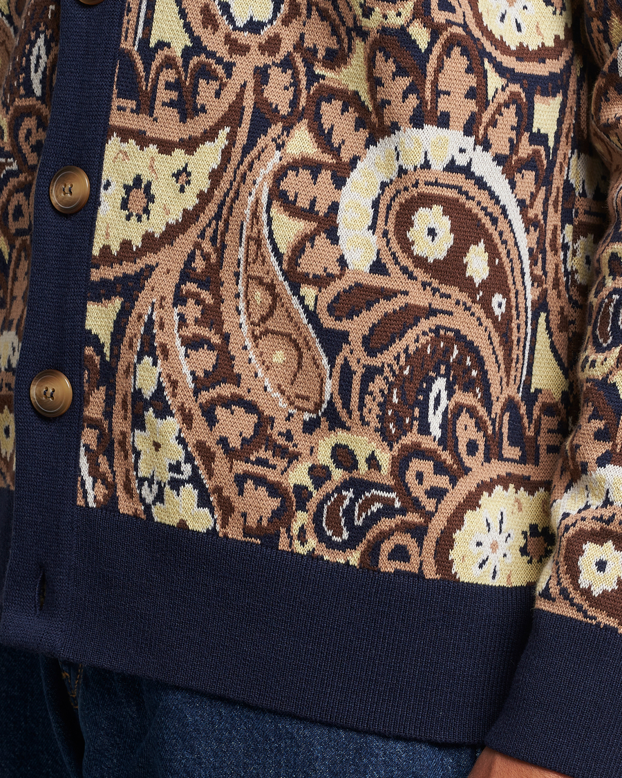 Mies | Puserot | Drôle de Monsieur | Le Cardigan Paisley Navy