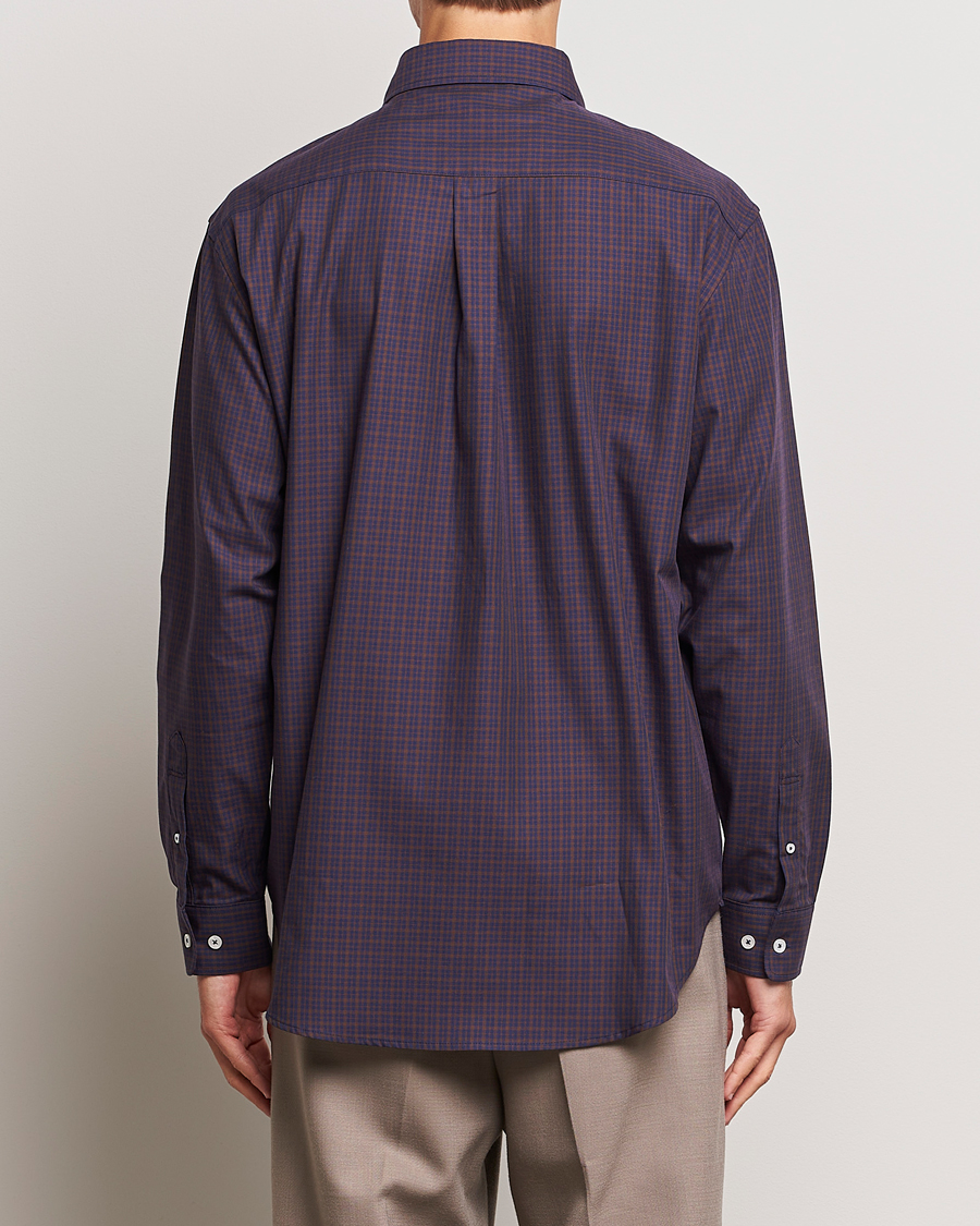 Mies | Kauluspaidat | Drôle de Monsieur | Signature Check Shirt Dark Brown