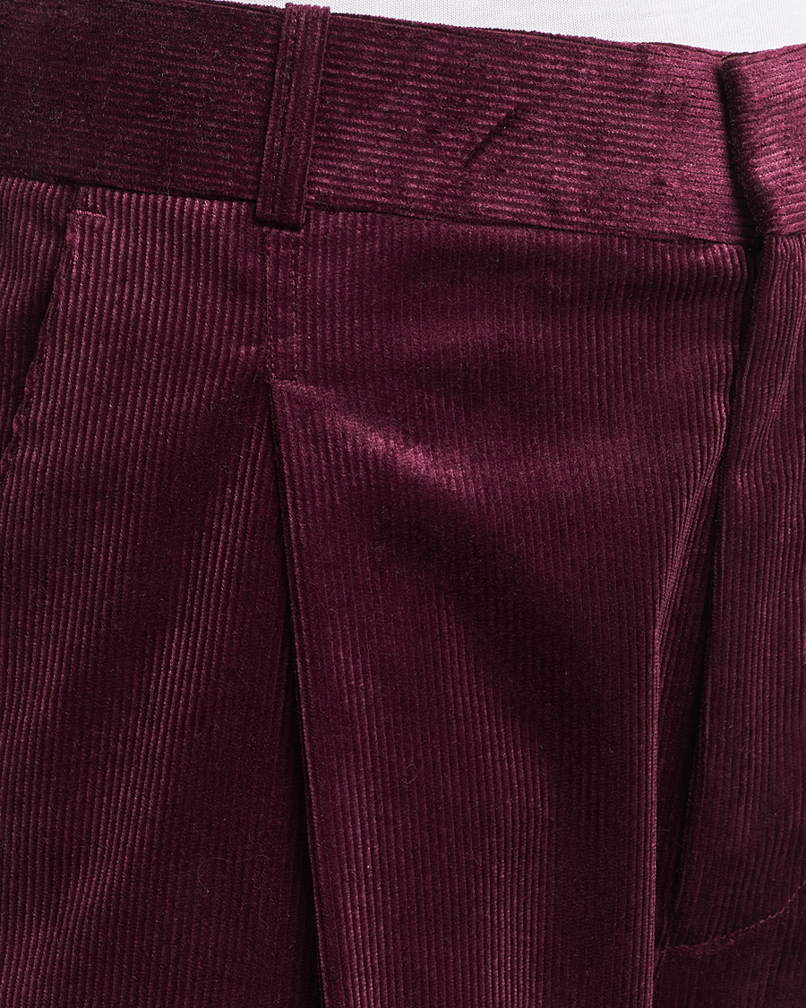 Mies | Housut | Drôle de Monsieur | Pleated Corduroy Trousers Wine