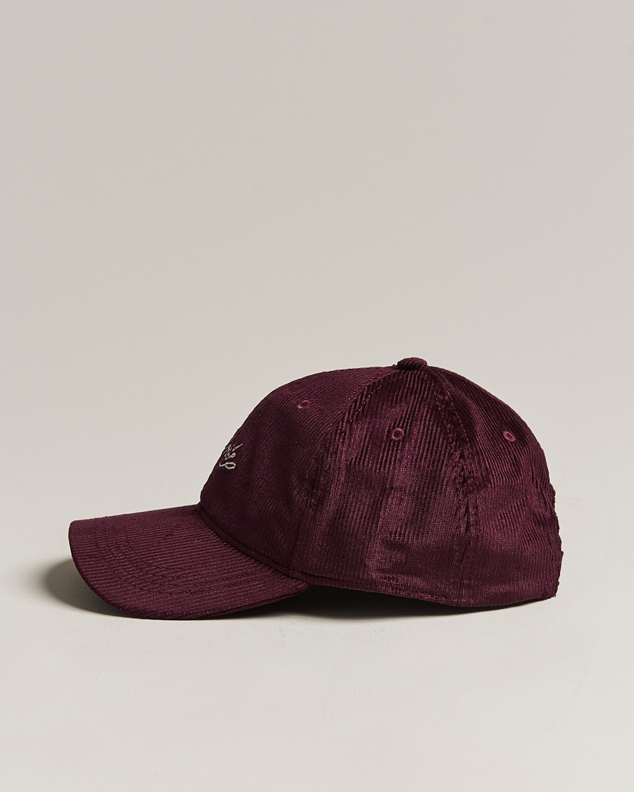 Mies | Drôle de Monsieur Signature Corduroy Cap Wine | Drôle de Monsieur | Signature Corduroy Cap Wine