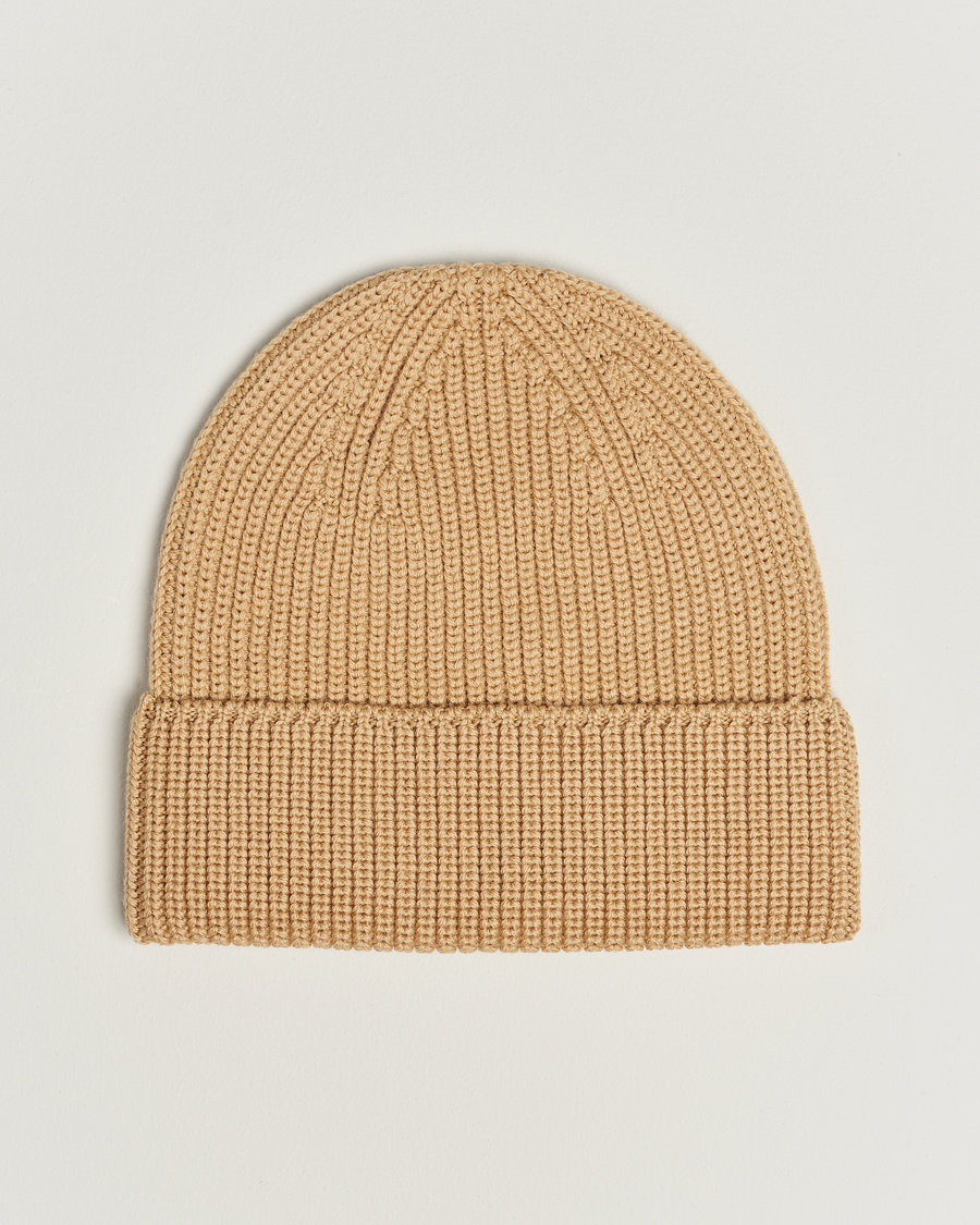 Mies | Drôle de Monsieur Rib Wool Beanie Beige | Drôle de Monsieur | Rib Wool Beanie Beige