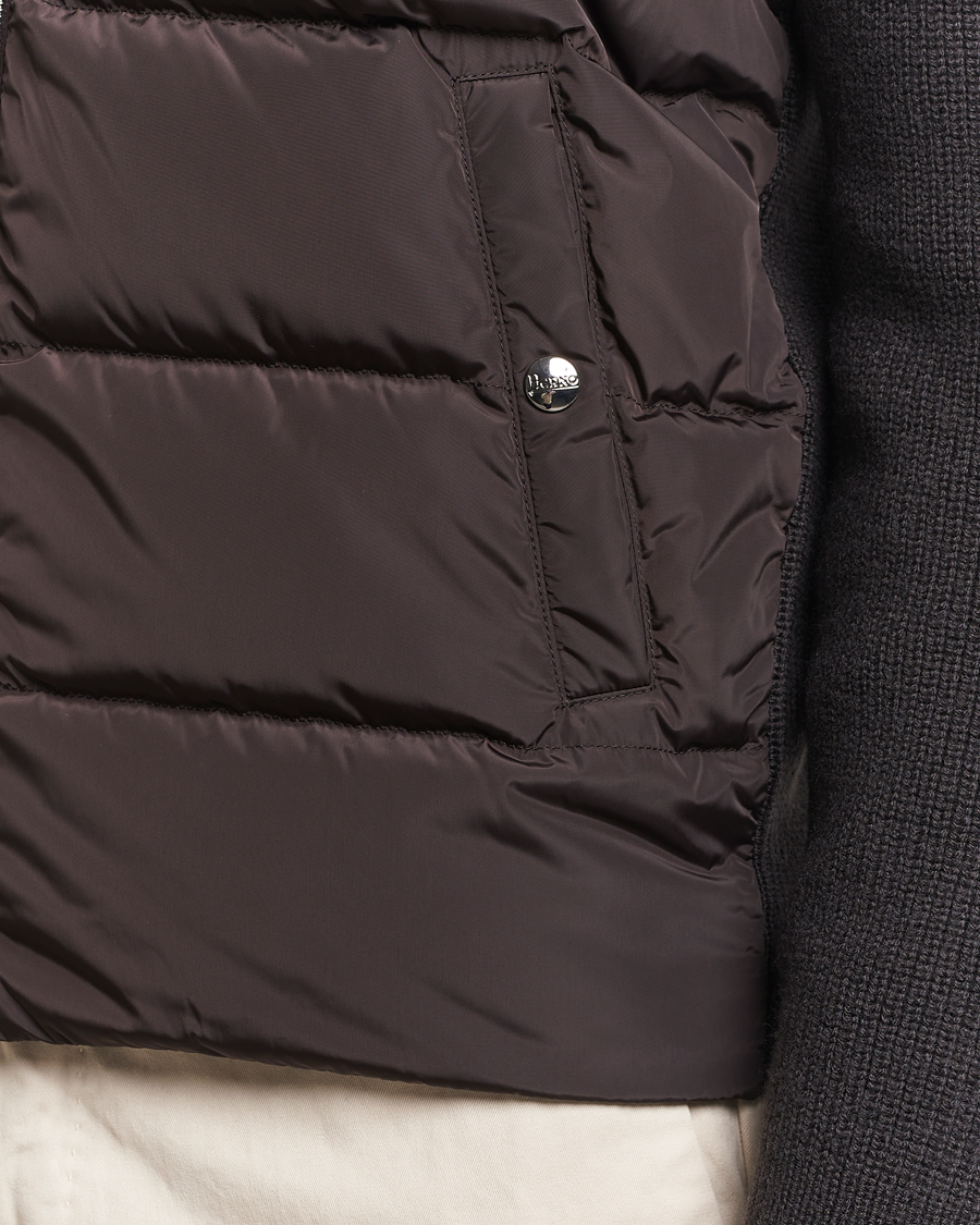 Mies | Takit | Herno | Knitted Hybrid Jacket Marrone