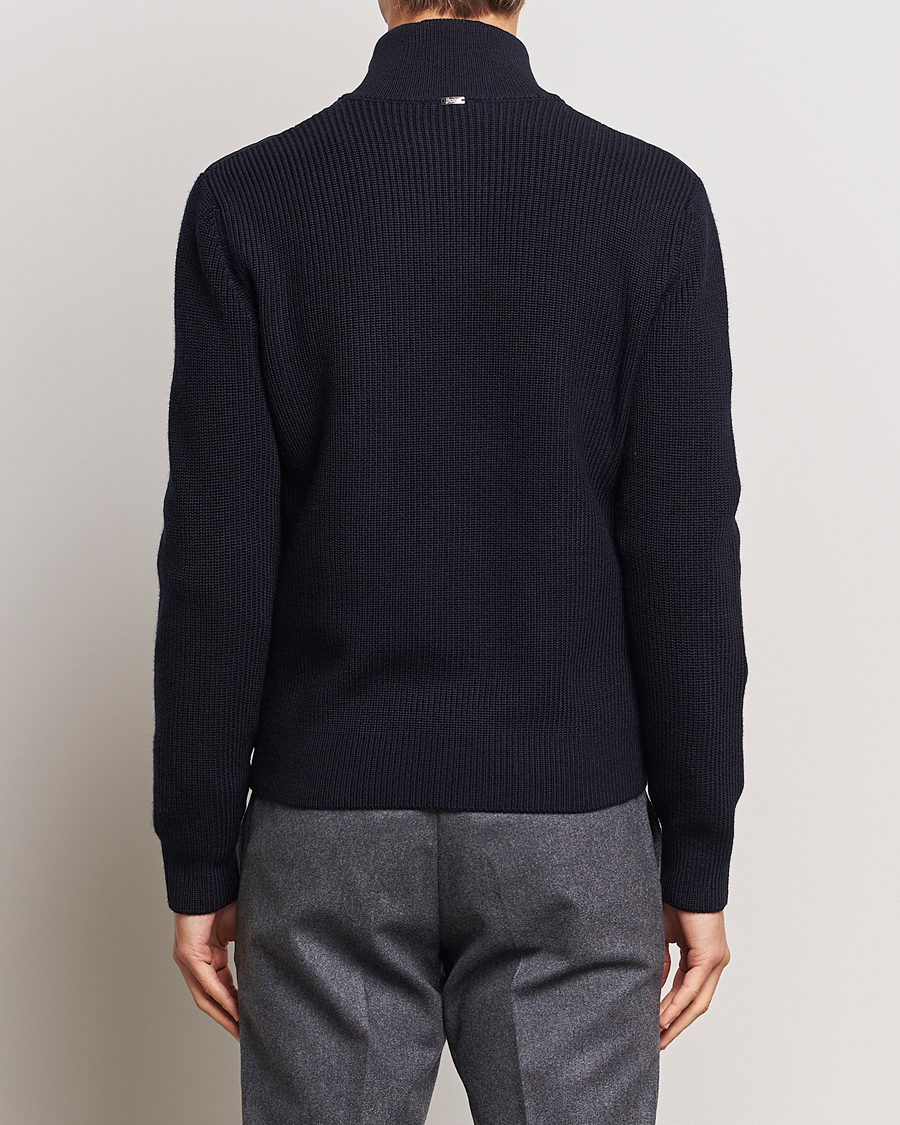 Mies | Takit | Herno | Knitted Hybrid Jacket Navy
