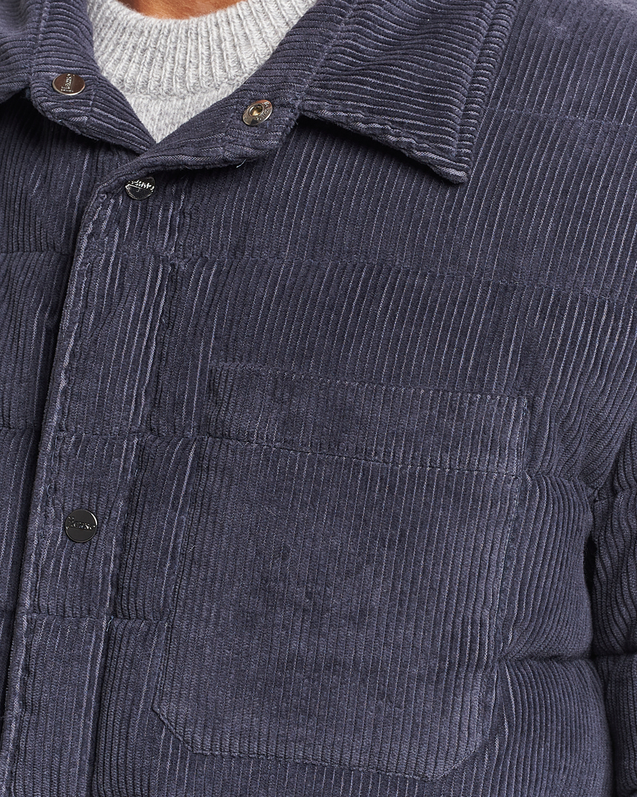 Mies | Takit | Herno | Corduroy Shirt Jacket Navy