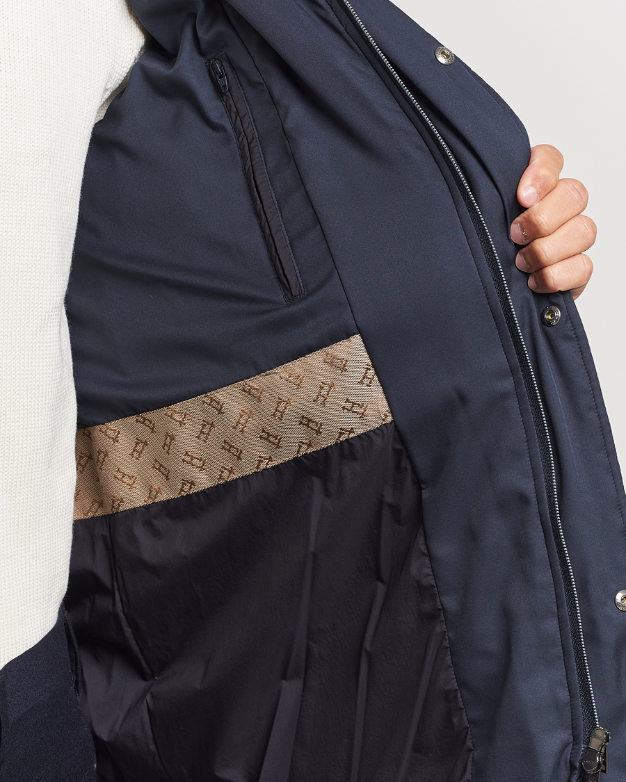 Mies | Takit | Herno | Faux Fur Down Parka Navy