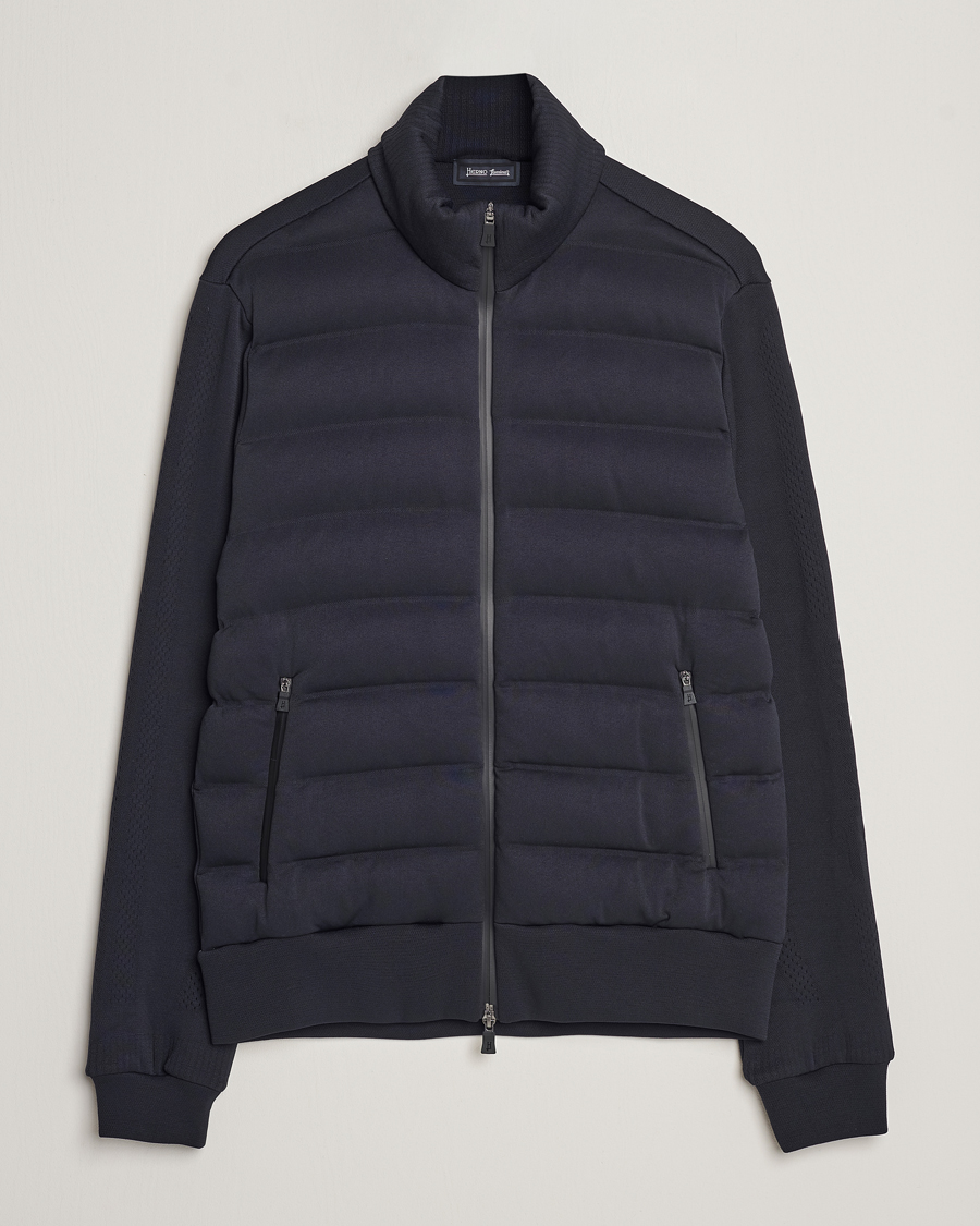 Mies | Puserot | Herno | Laminar Zip Cardigan Navy