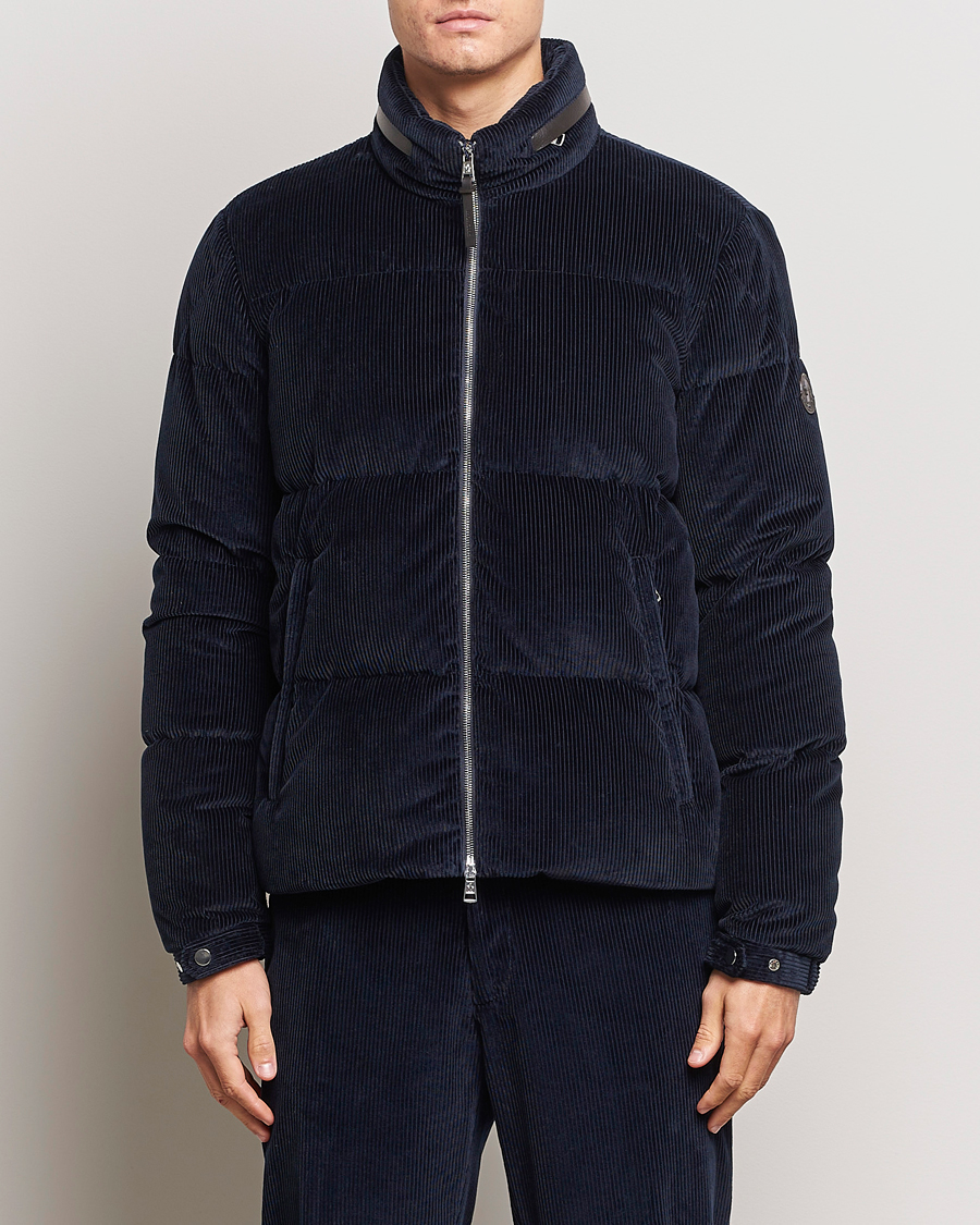 Mies | Takit | Moncler | Besbre Corduroy Down Jacket Navy