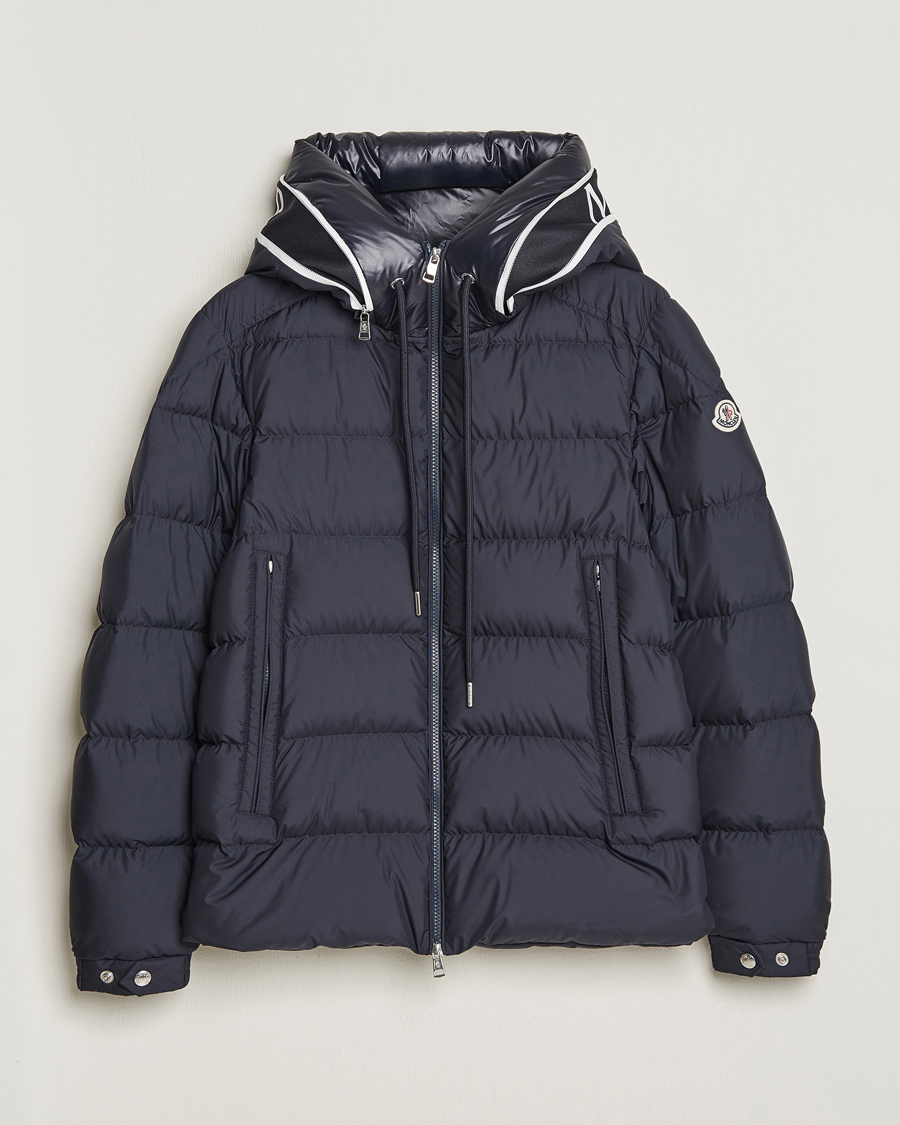 Mies |  | Moncler | Cardere Hooded Down Jacket Navy