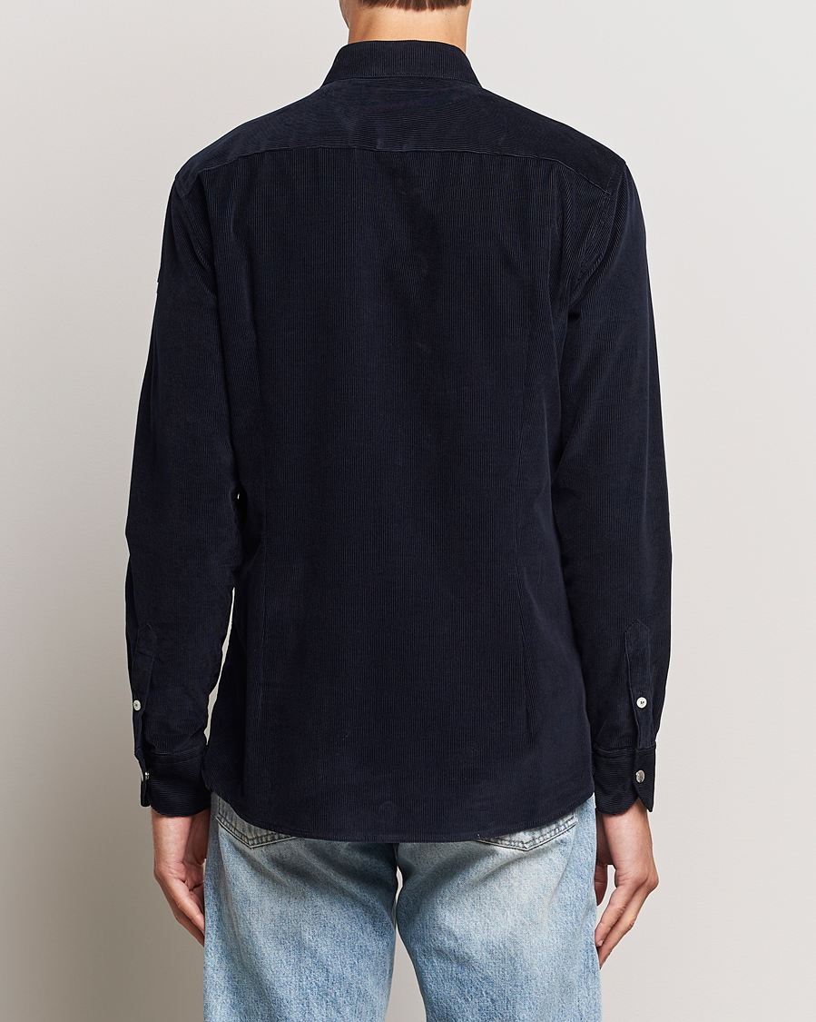 Mies | Kauluspaidat | Moncler | Corduroy Casual Shirt Navy