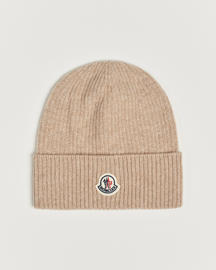 Mies | Moncler Cashmere Beanie Beige | Moncler | Cashmere Beanie Beige