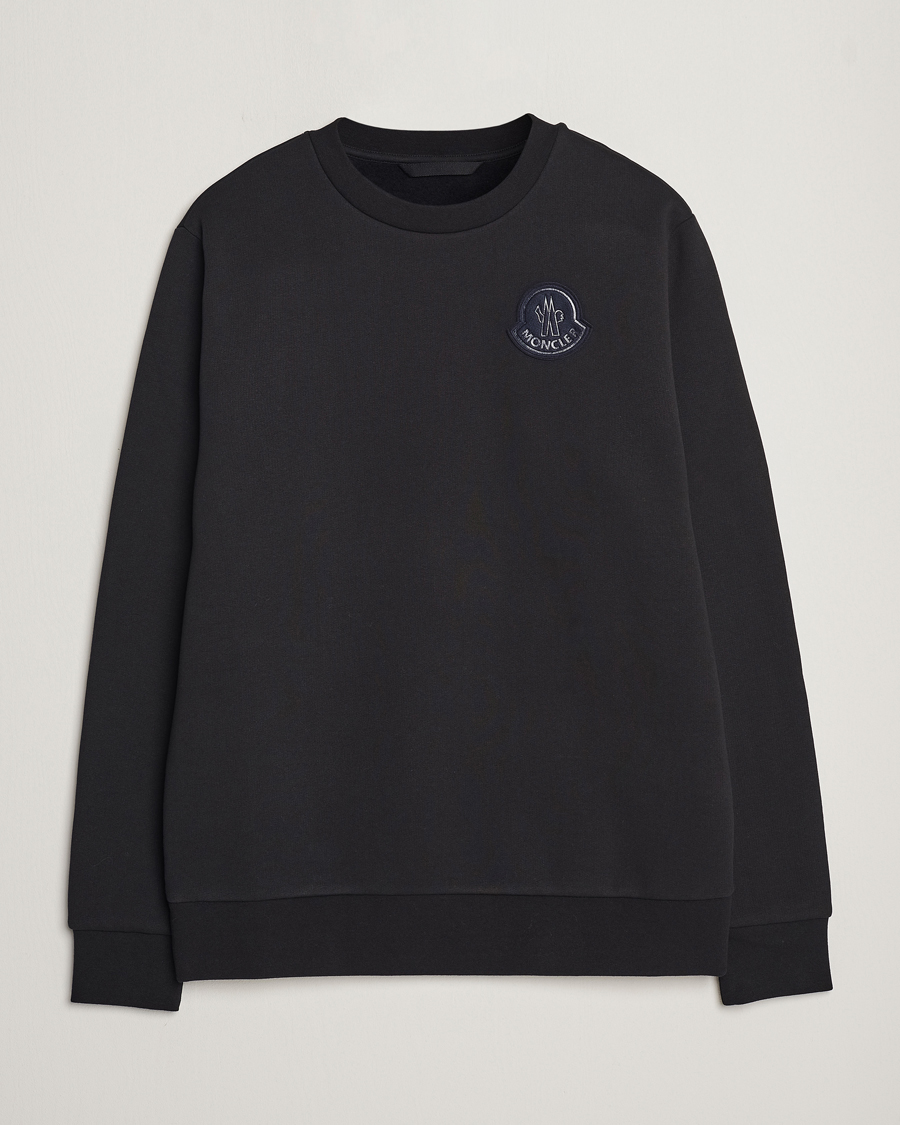Mies |  | Moncler | Tonal Patch Logo Sweatshirt Black